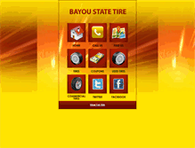 Tablet Screenshot of bayoustatetire.com